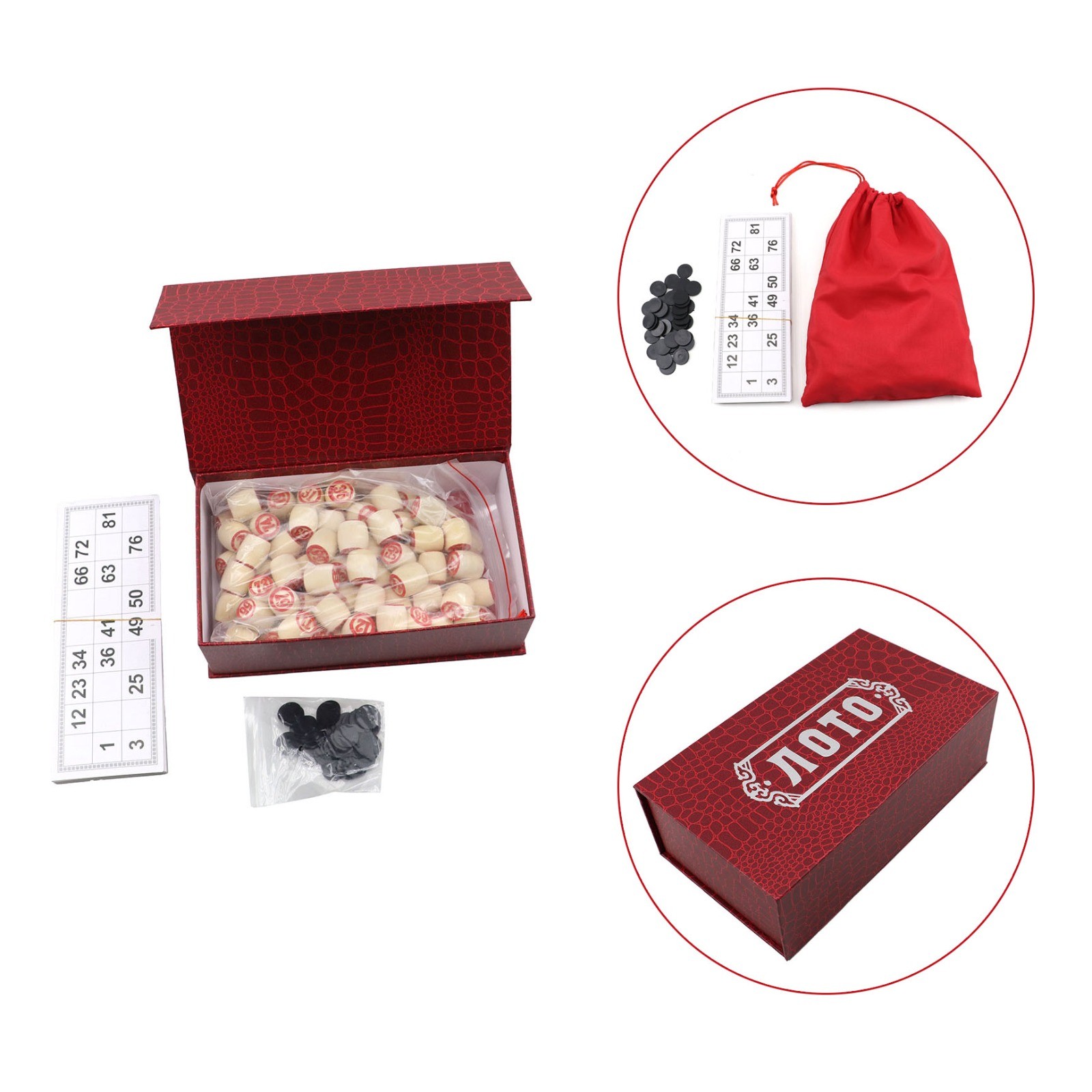 Ənənəvi Rus Loto Oyunu Rus Masaüstü Oyun Dəsti Loto Oyunu